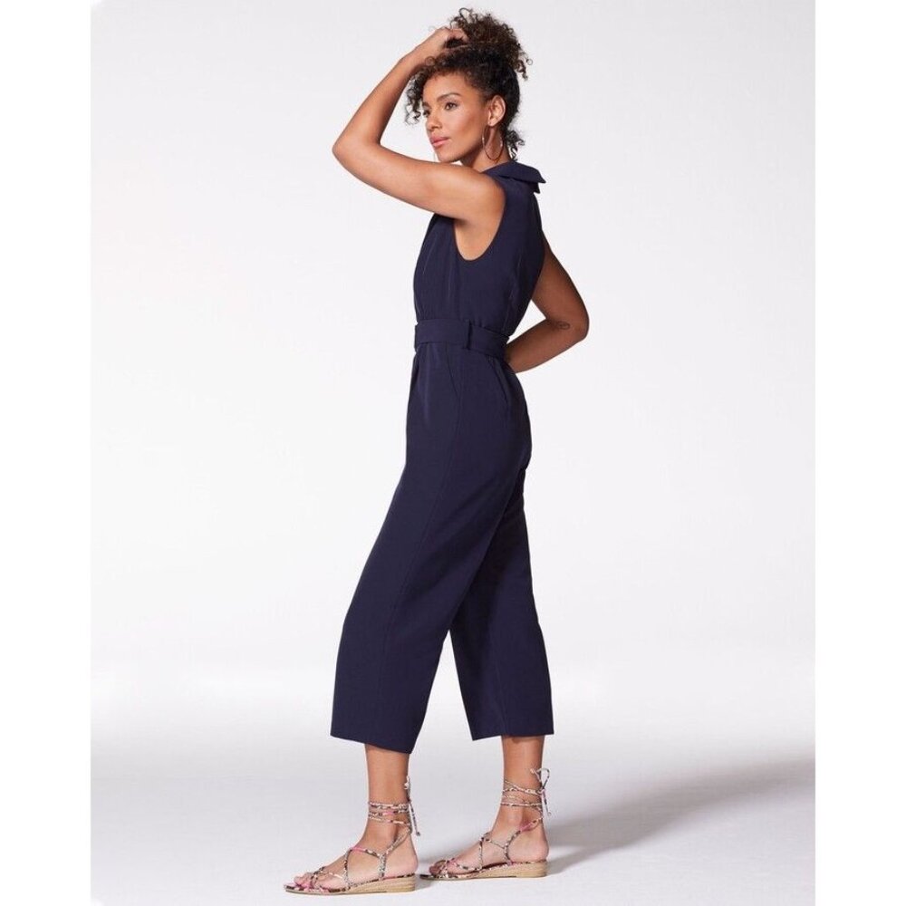 Vince Camuto Cropped Navy Jumpsuit Size 0 NWT